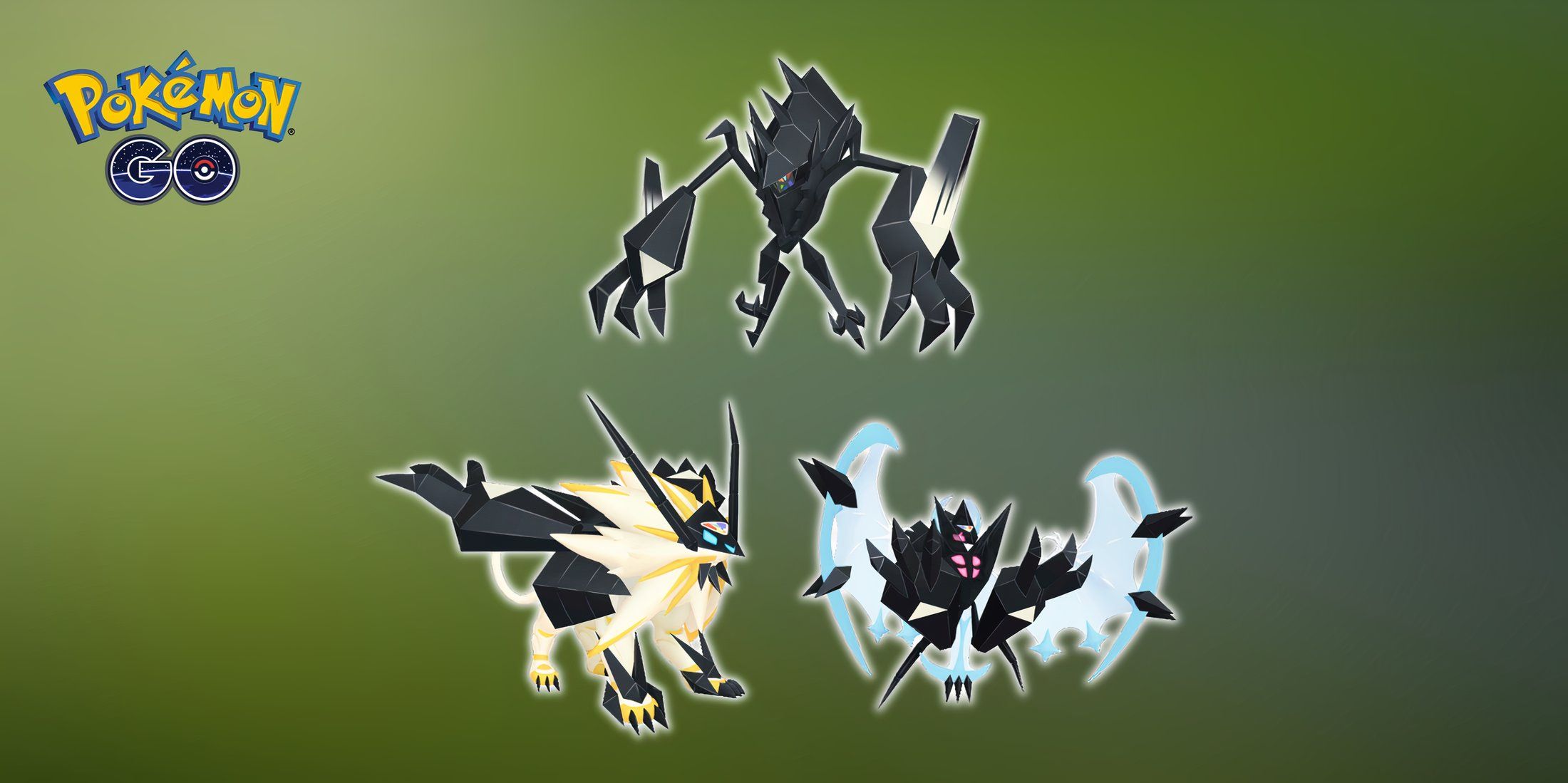 Pokémon GO Necrozma com Dusk Mane e Dawn Wings Necrozma