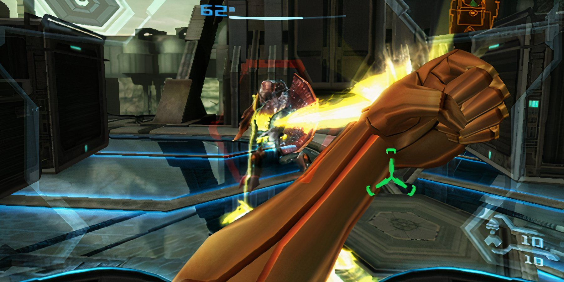 samus in combat in metroid prime 3 hunters