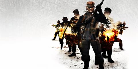 Promo art featuring characters in Metal Gear Solid Portable Ops