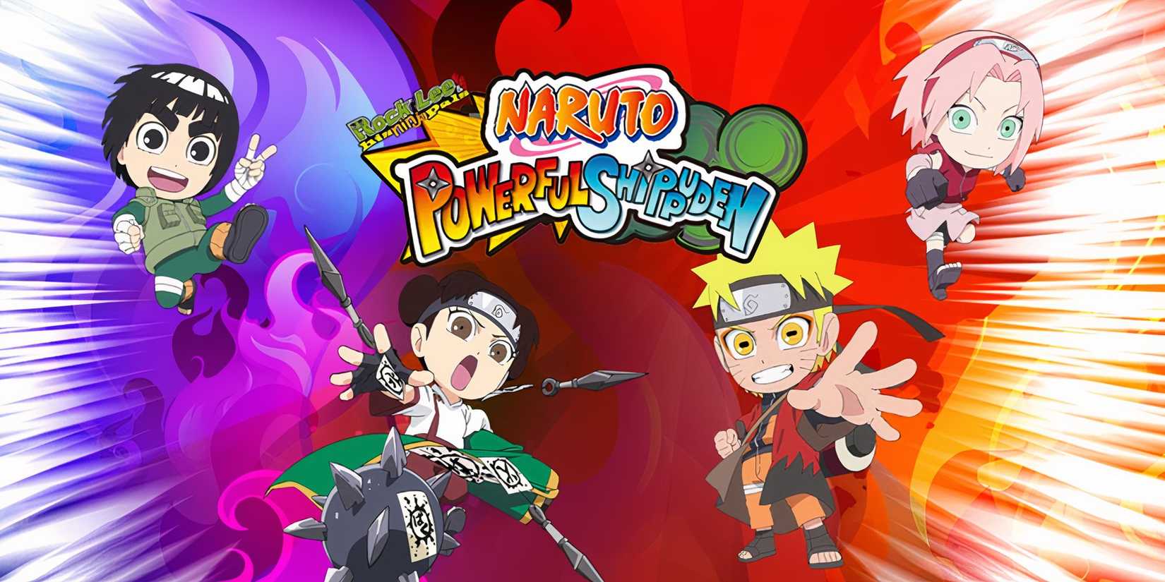 Promo art featuring characters in Naruto Powerful Shippuden