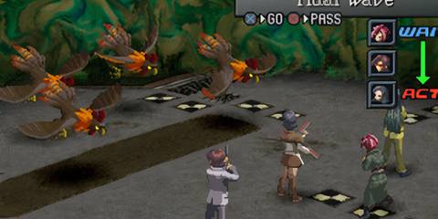 the party from persona 2 in combat