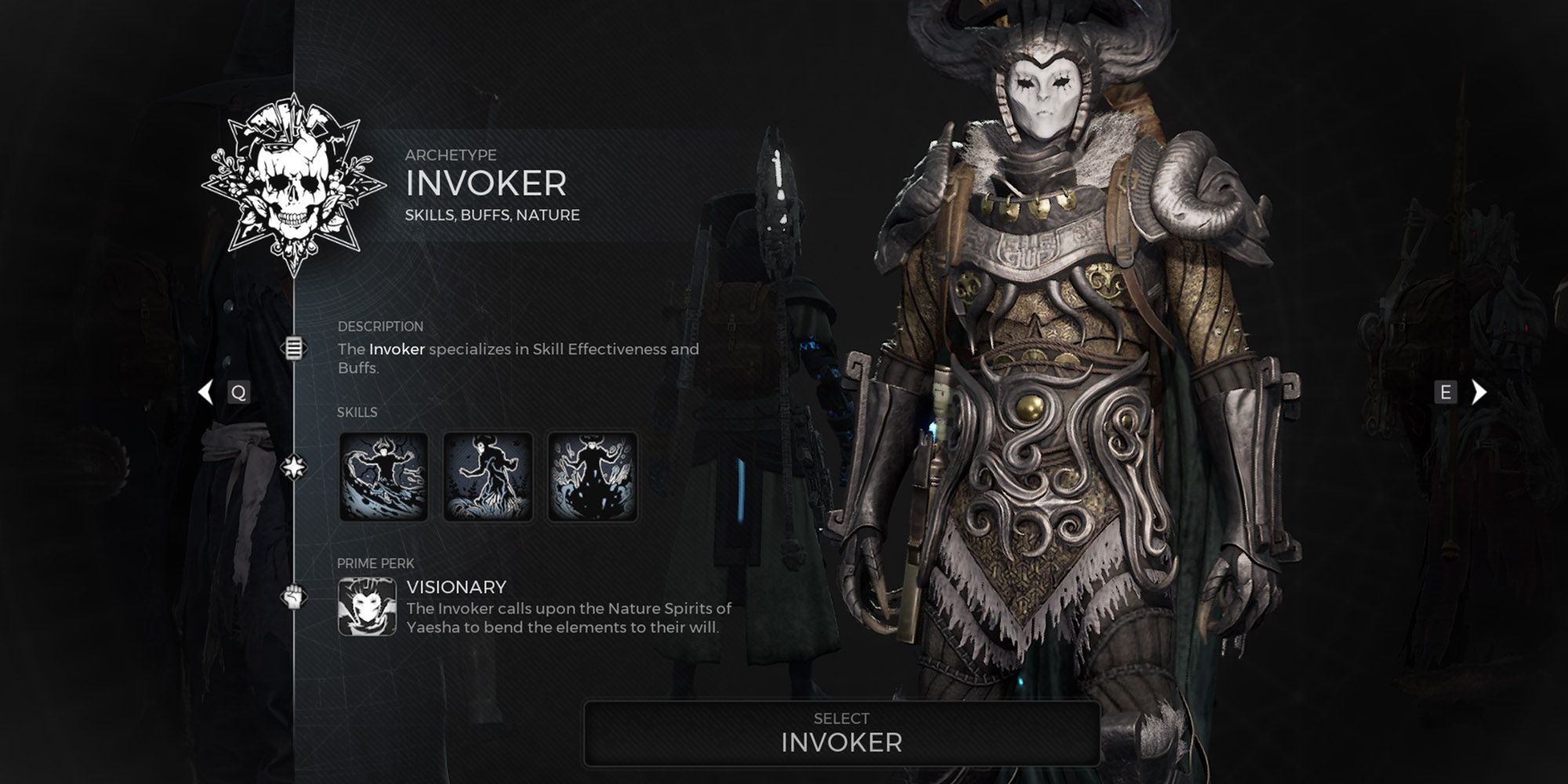 Remnant 2 - Invoker New Character Screen