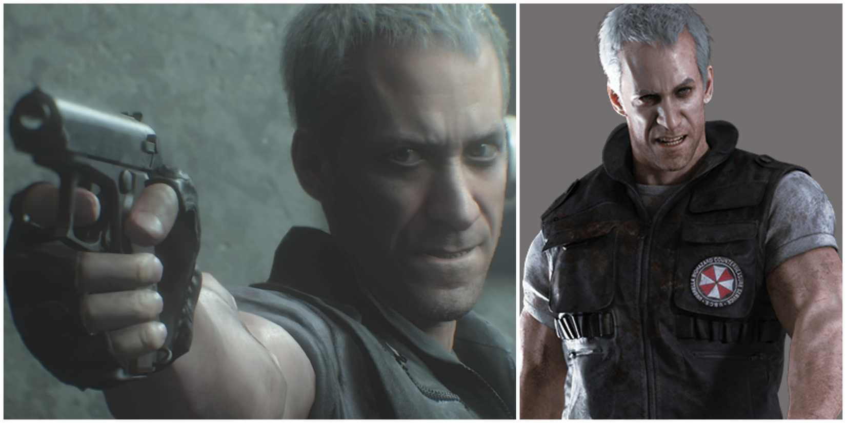 images of the character Nicholai from Resident Evil 3