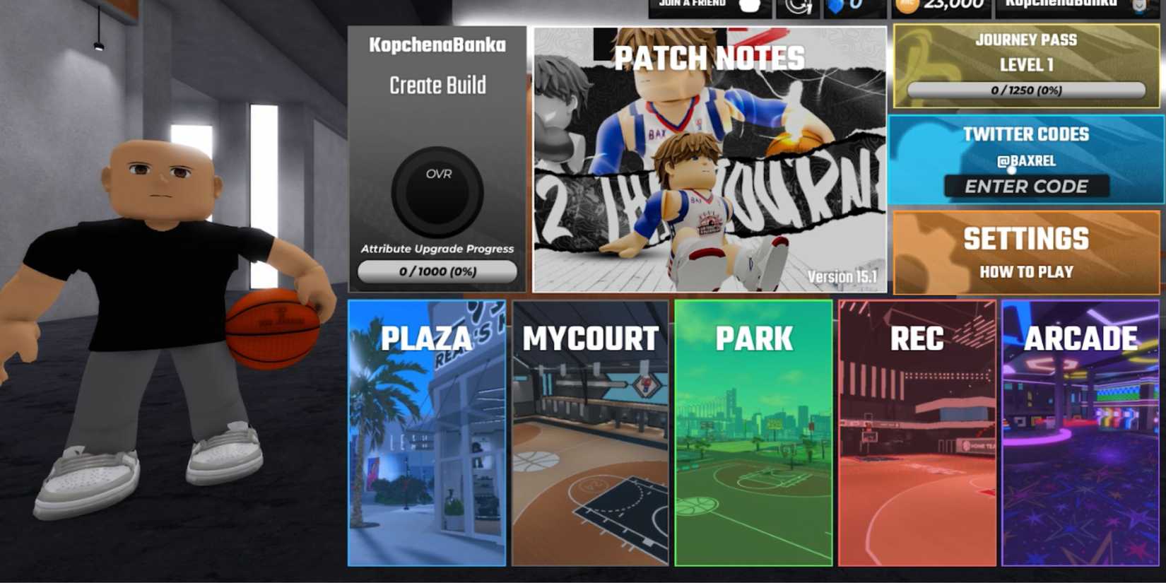 RH2 The Journey the codes tab