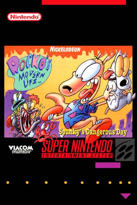 Rocko's Modern Life Spunky's Dangerous Day Tag Page Cover Art