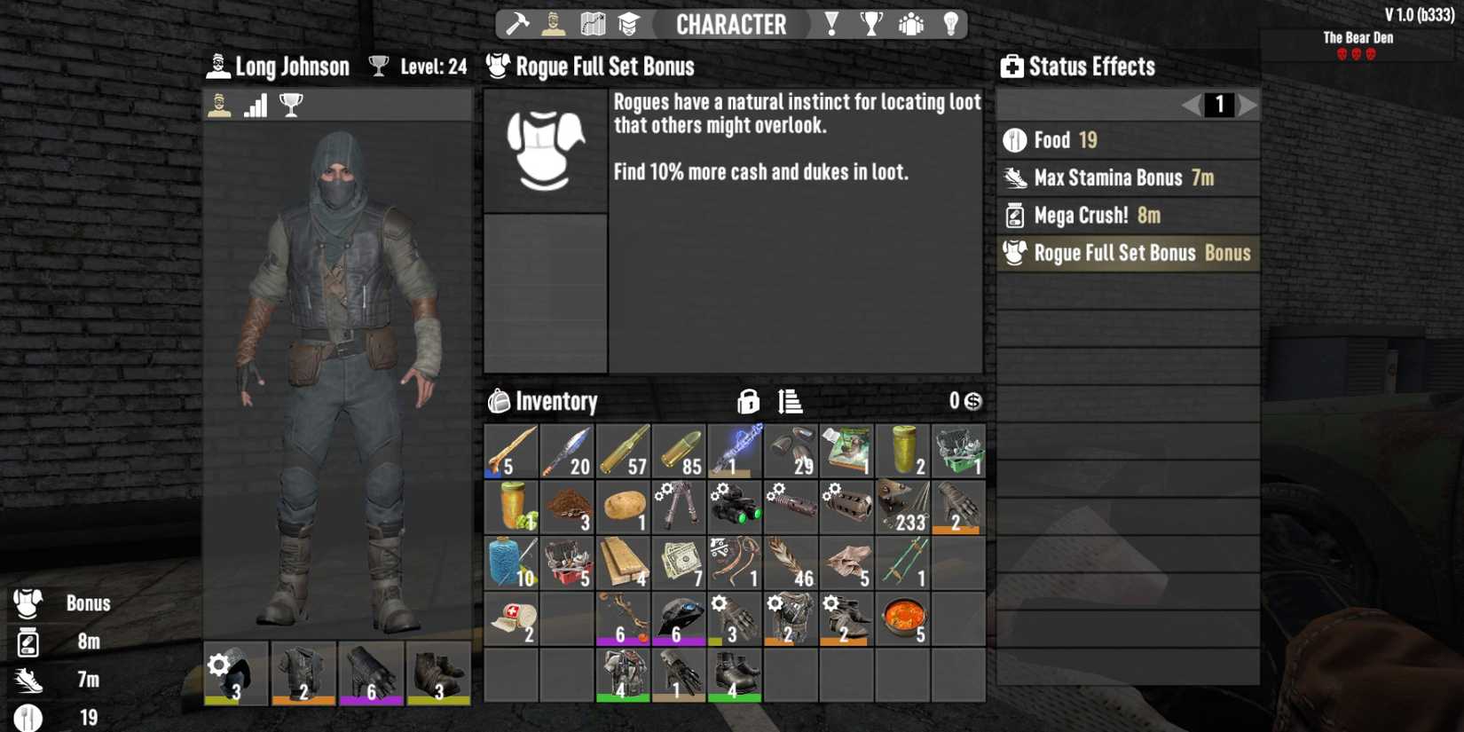 Rogue Armor Set 7 days To Die