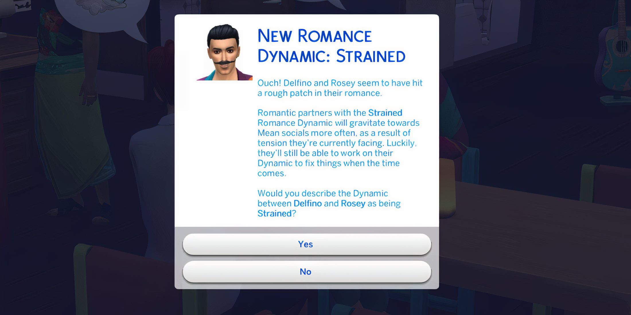 new romance dynamic: strained