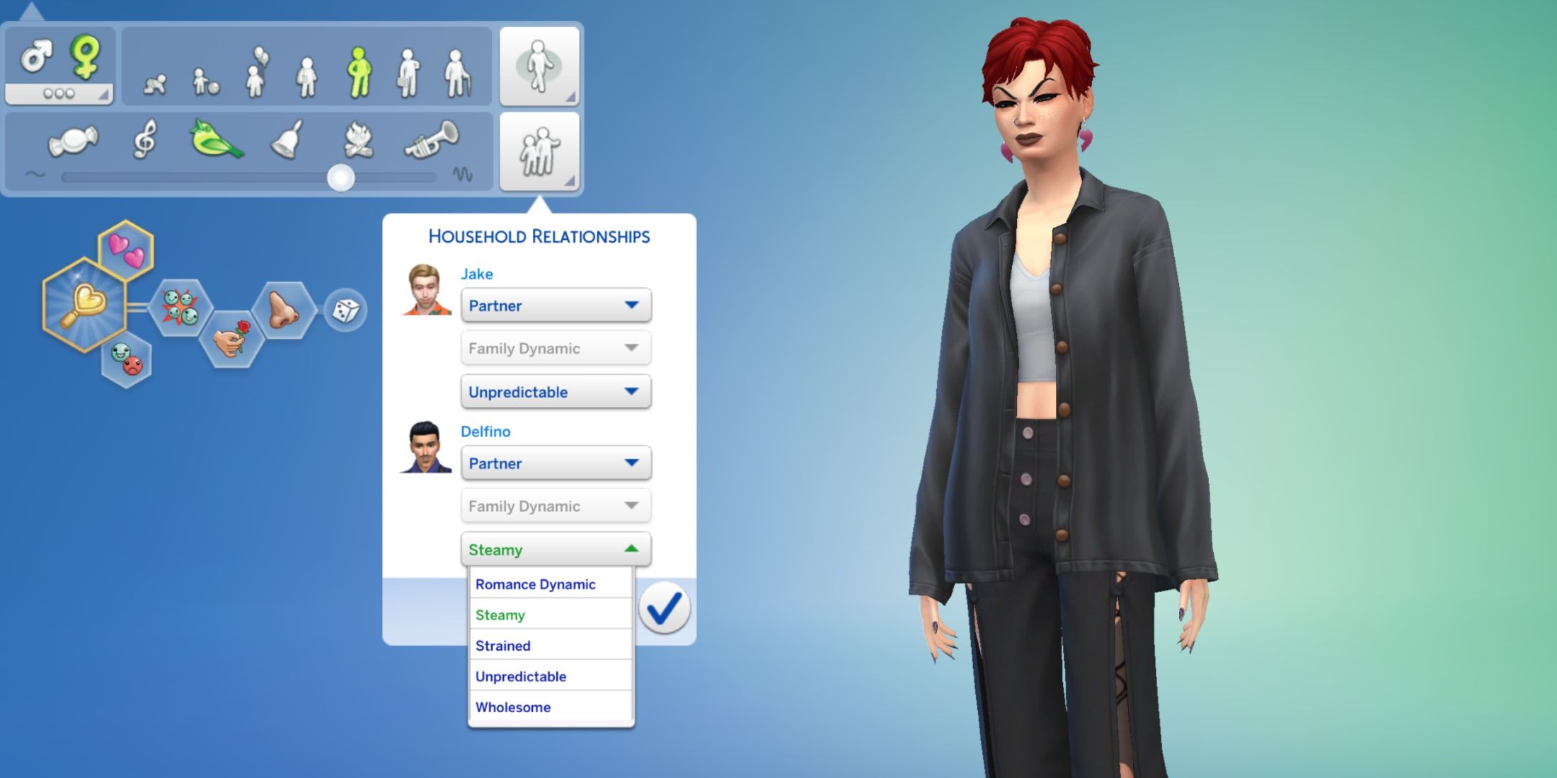 romance dynamic options the sims 4