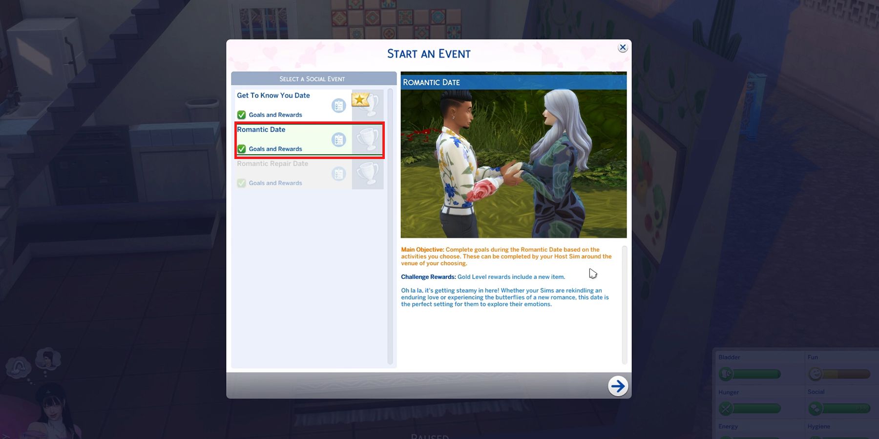 The Sims 4: How To Go On A Romantic Date