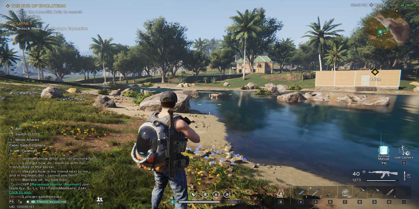 The Player Looking At A Deer 