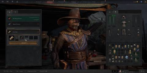 The Player Crafting Bandages