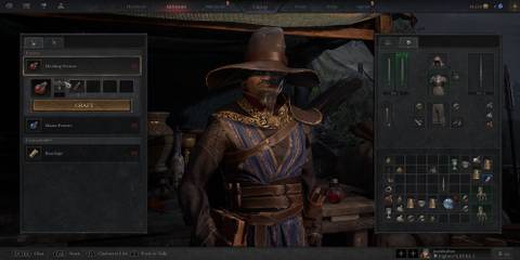 The Player Crafting A Healing Potion 