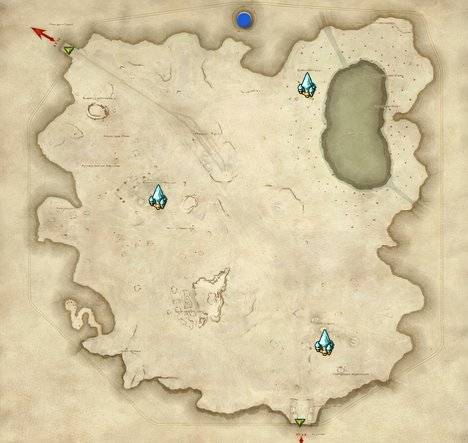 a screenshot of the shaaloani region map in dawntrail, with ttokrrone's spawn location marked