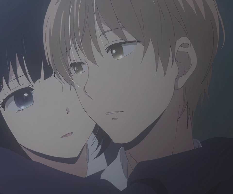 scum's wish two characters standing close