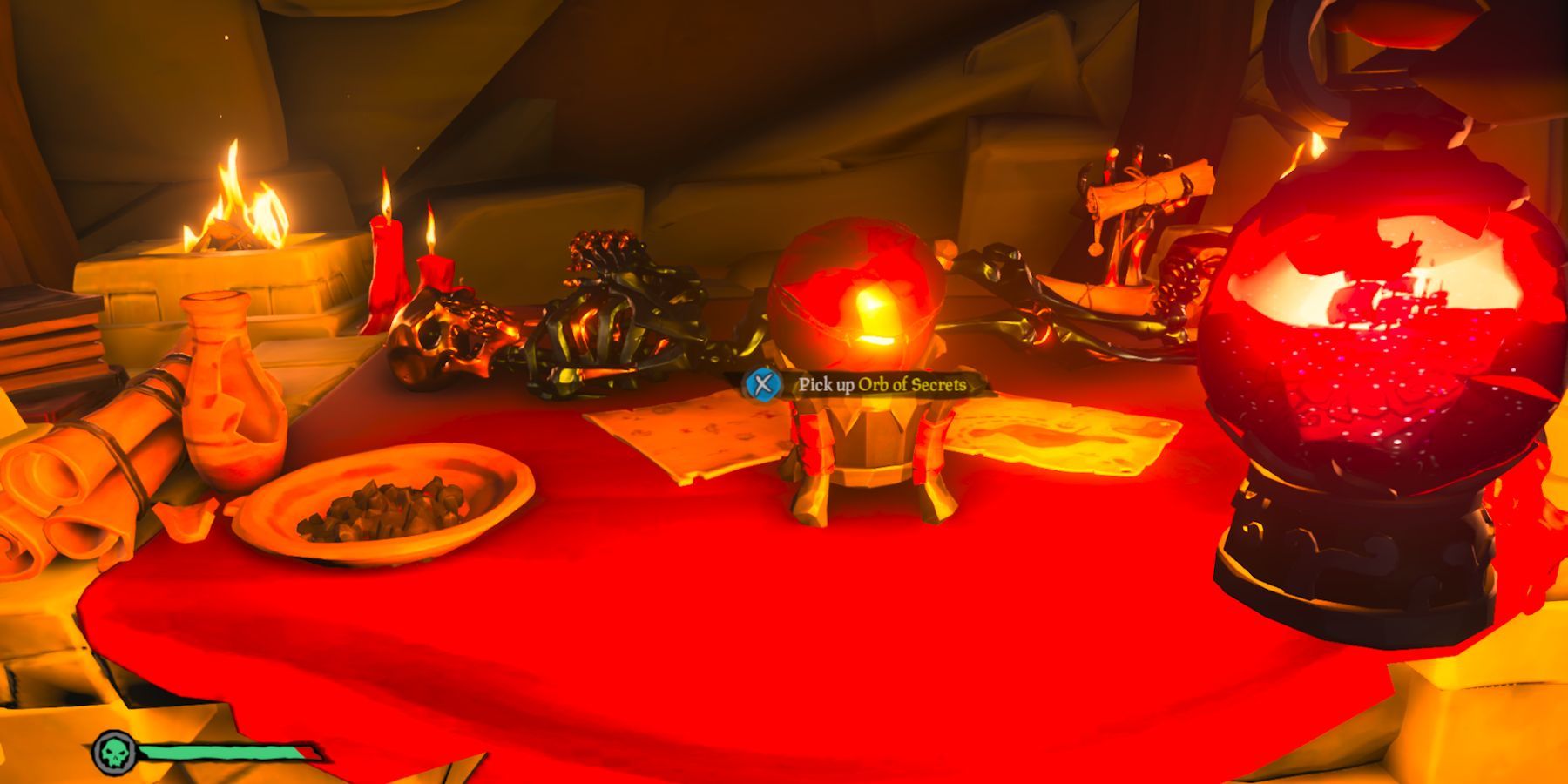 sea of thieves orb of secrets in skeleton camp constellation puzzle