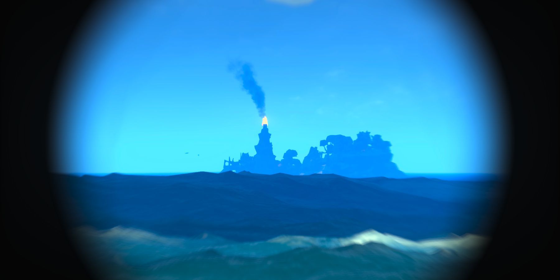 sea of thieves skeleton camp through spyglass