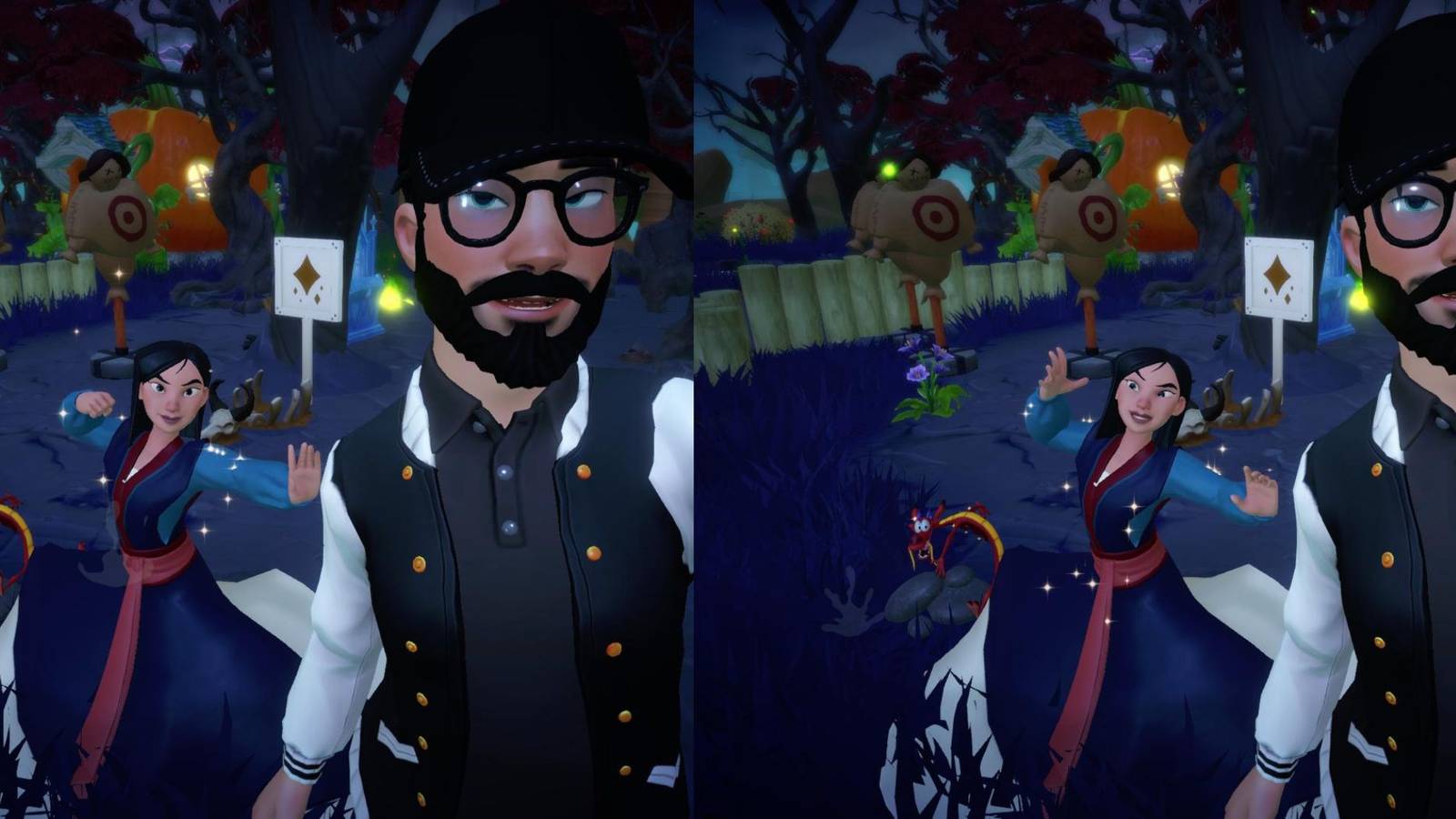 selfie with mulan and mushu dreamlight valley 