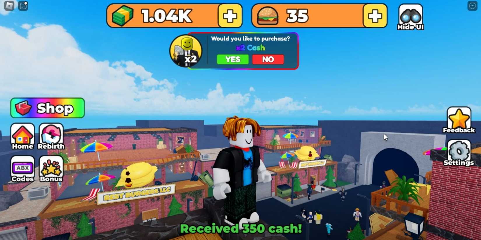 SELL BURGERS TO PROVE MOM WRONG character