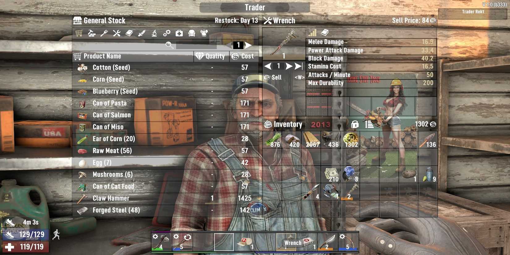 Trader Rekt Best Things To Sell To The Trader In 7 Days To Die