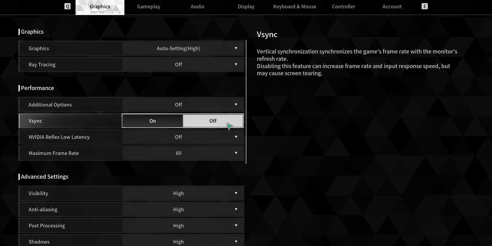 The First Descendant PC Settings