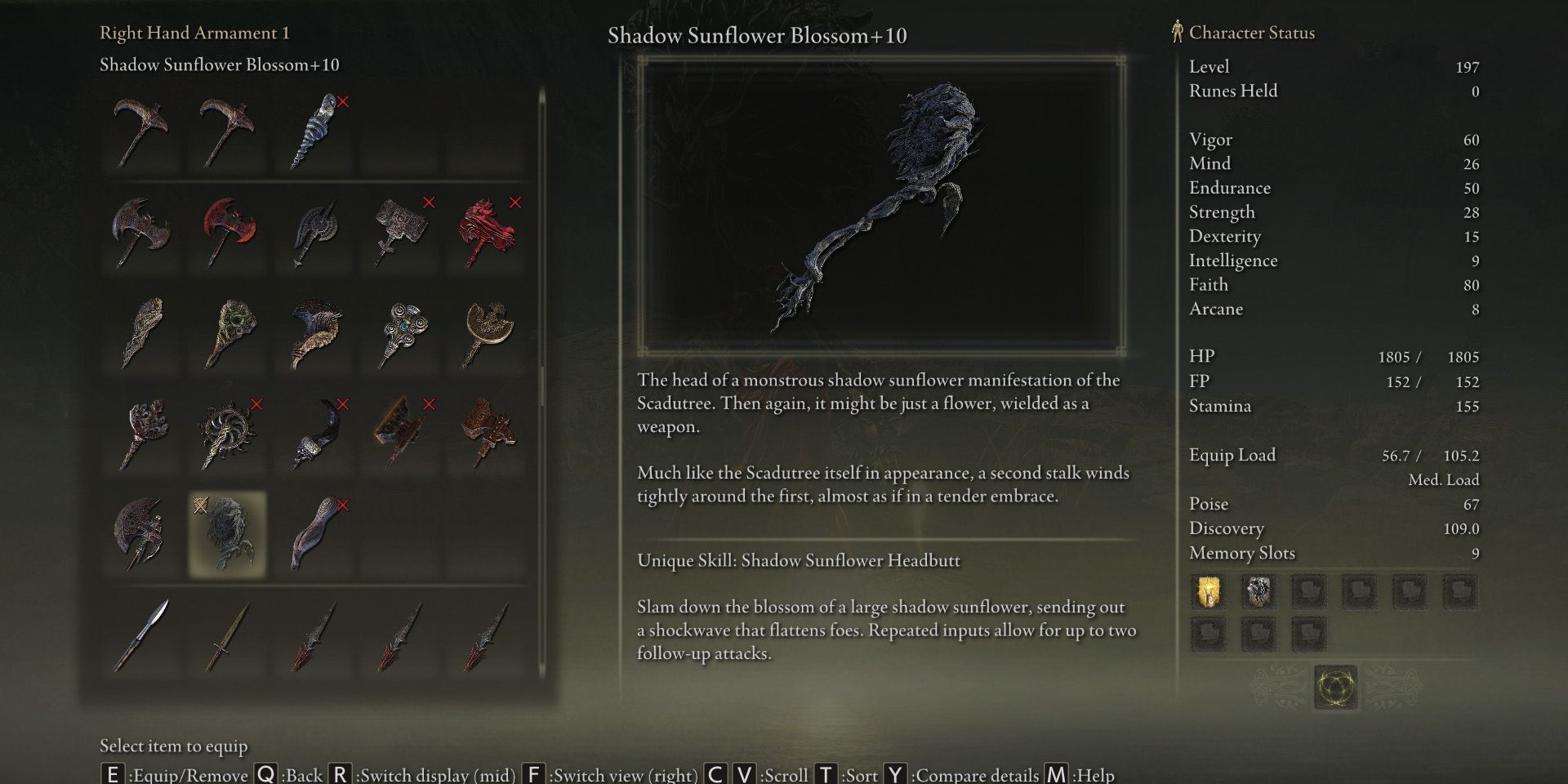 Shadow Sunflower Blossom Build Guide In Shadow of the Erdtree