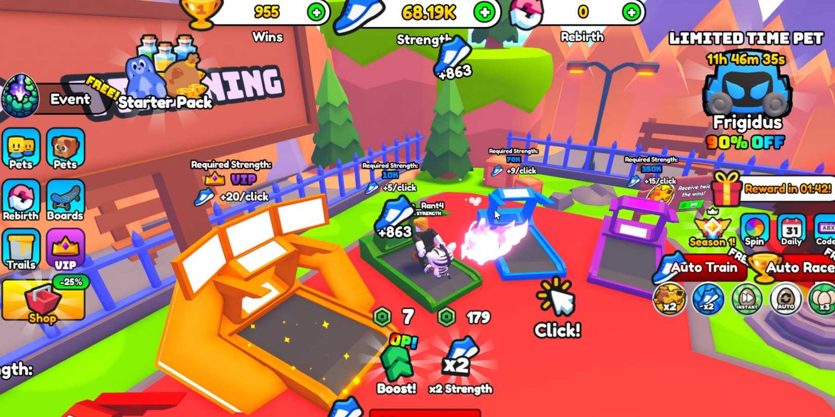 Skateboard Race Simulator player