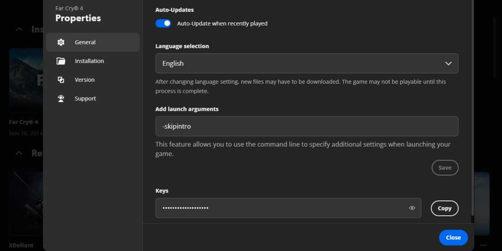 Ubisoft Connect Add Launch Arguments