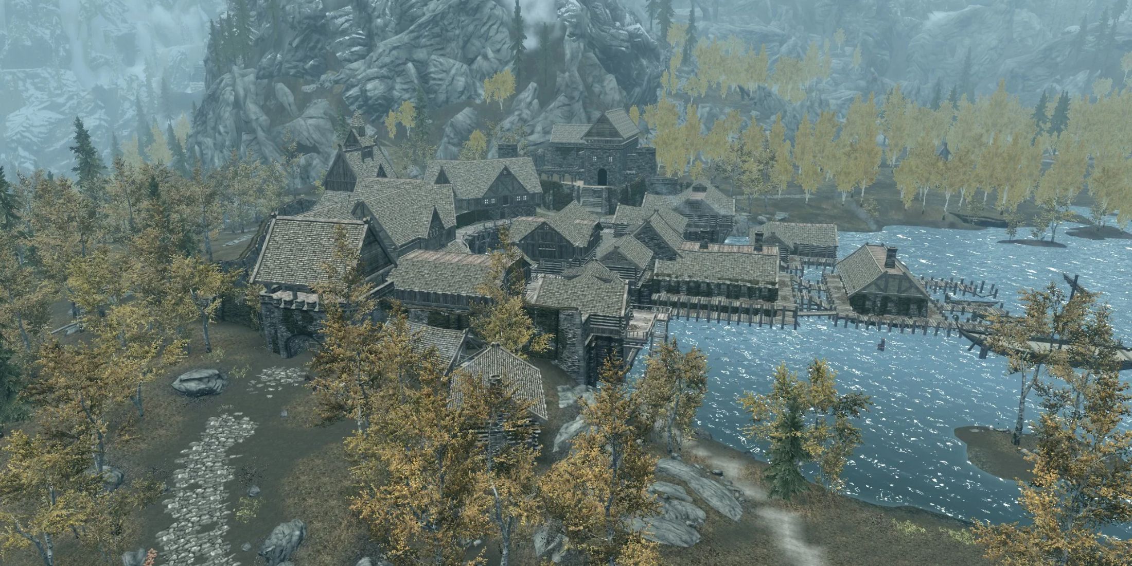 Awesome Skyrim Artwork Imagines Riften 'In Its Prime'