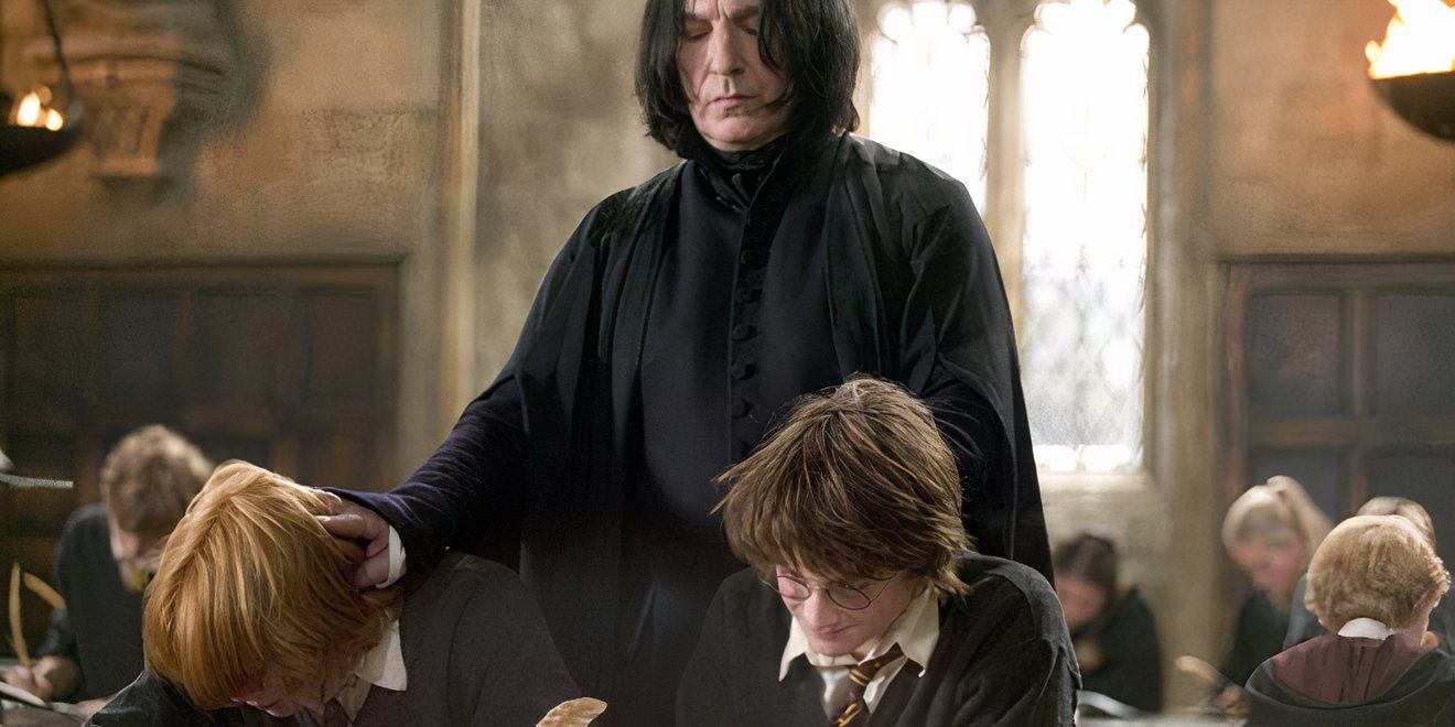 Snape punishing Ron and Harry in Harry Potter