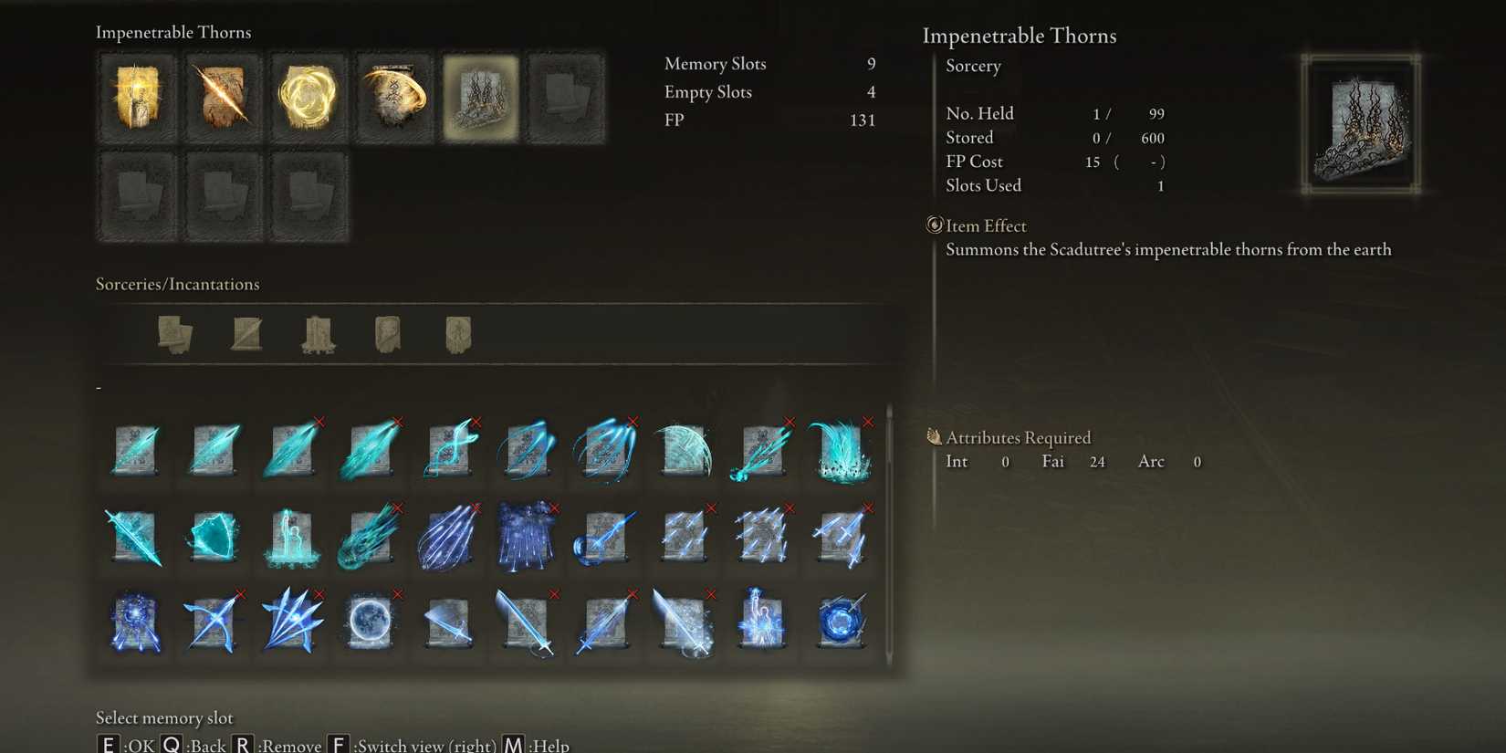 spell choice for gazing finger in elden ring shadow of the erdtree