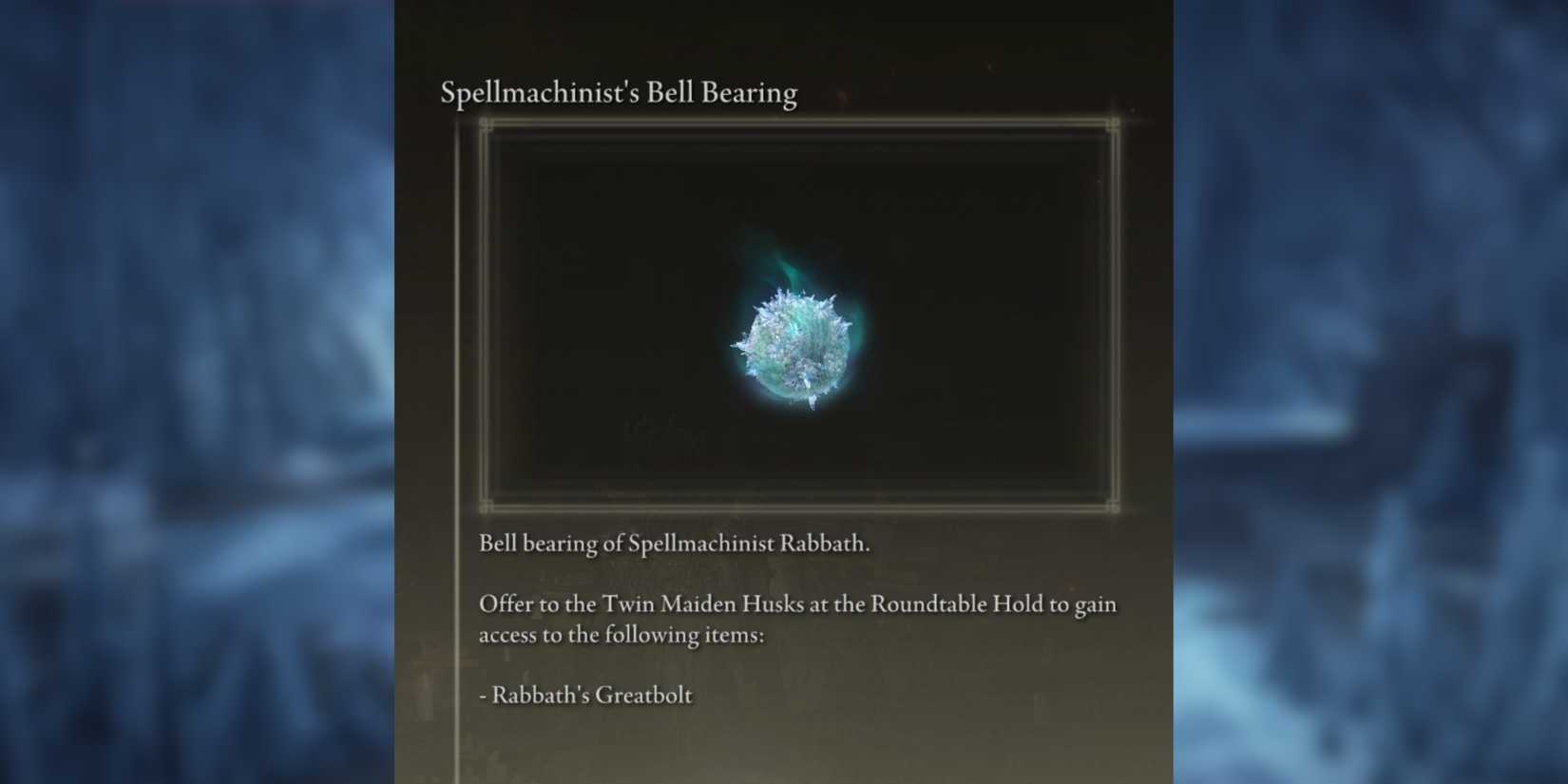 spellmachinist bell bearing in elden ring shadow of the erdtree