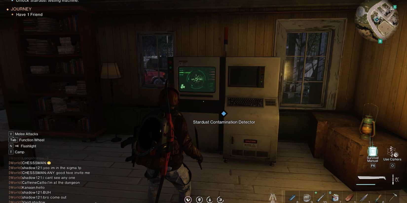 stadust contamination detector once human