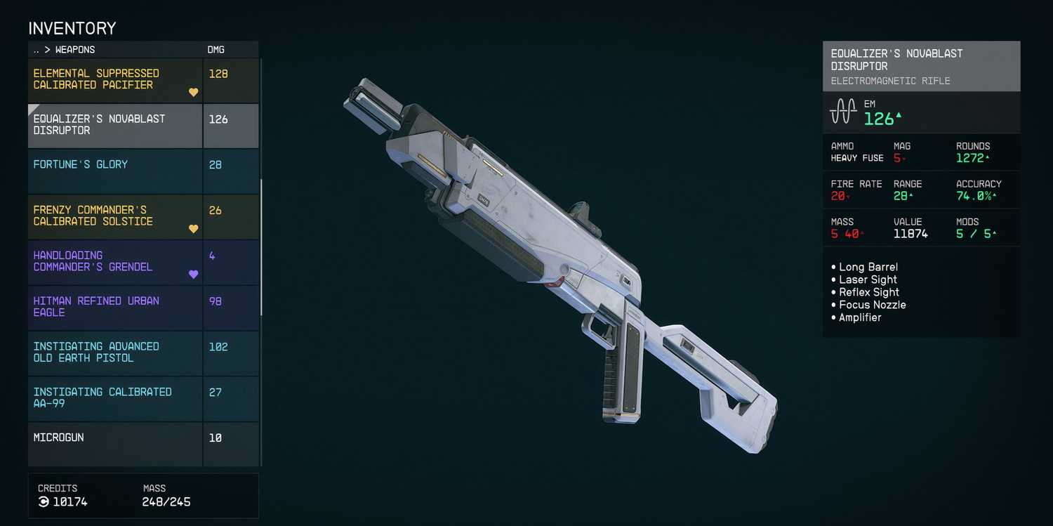 Starfield Em Rifle Starfield Weapon Manufacturers Tier List