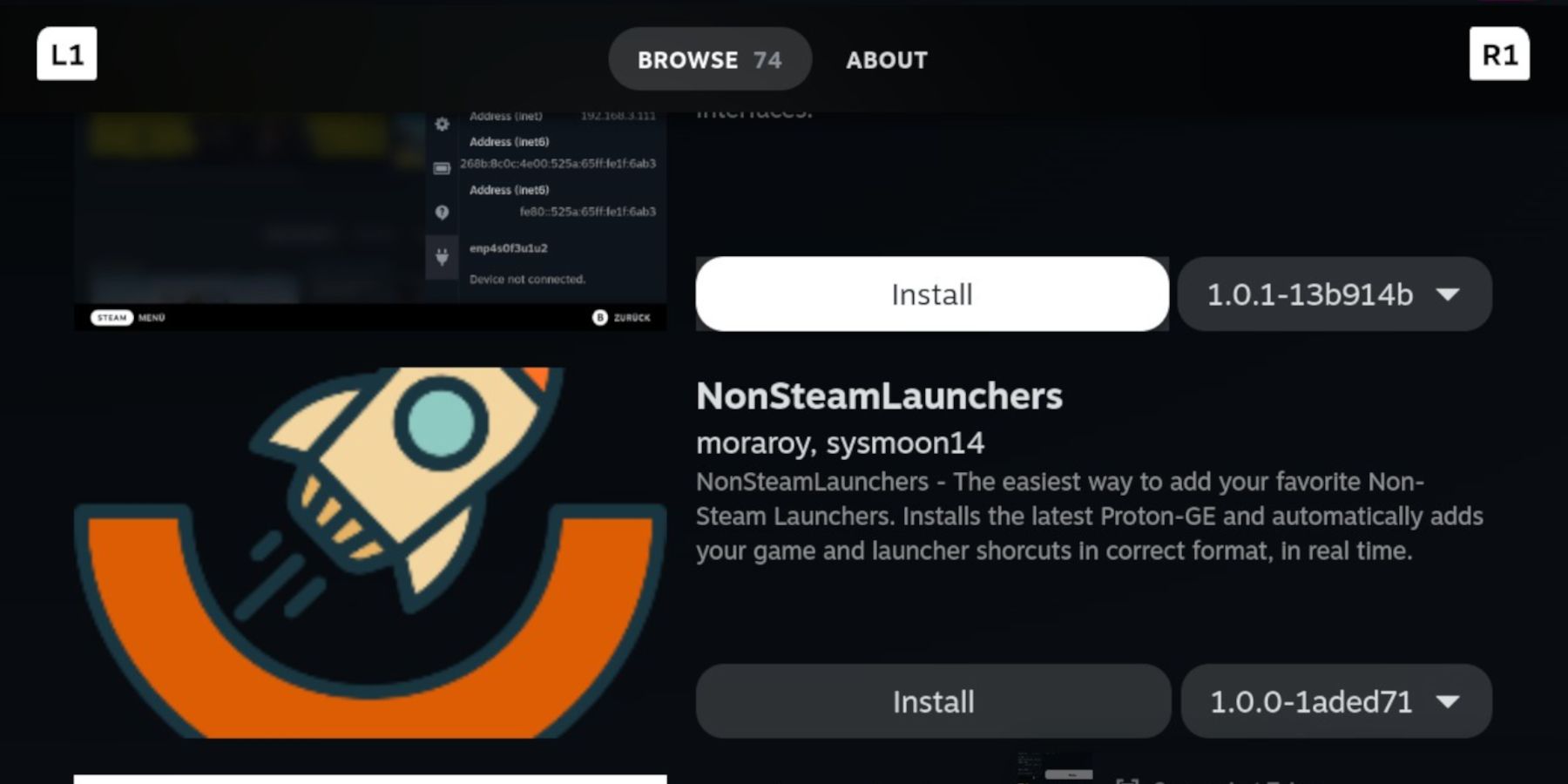 Steam Deck - NonSteamLauncher on Decky Loader