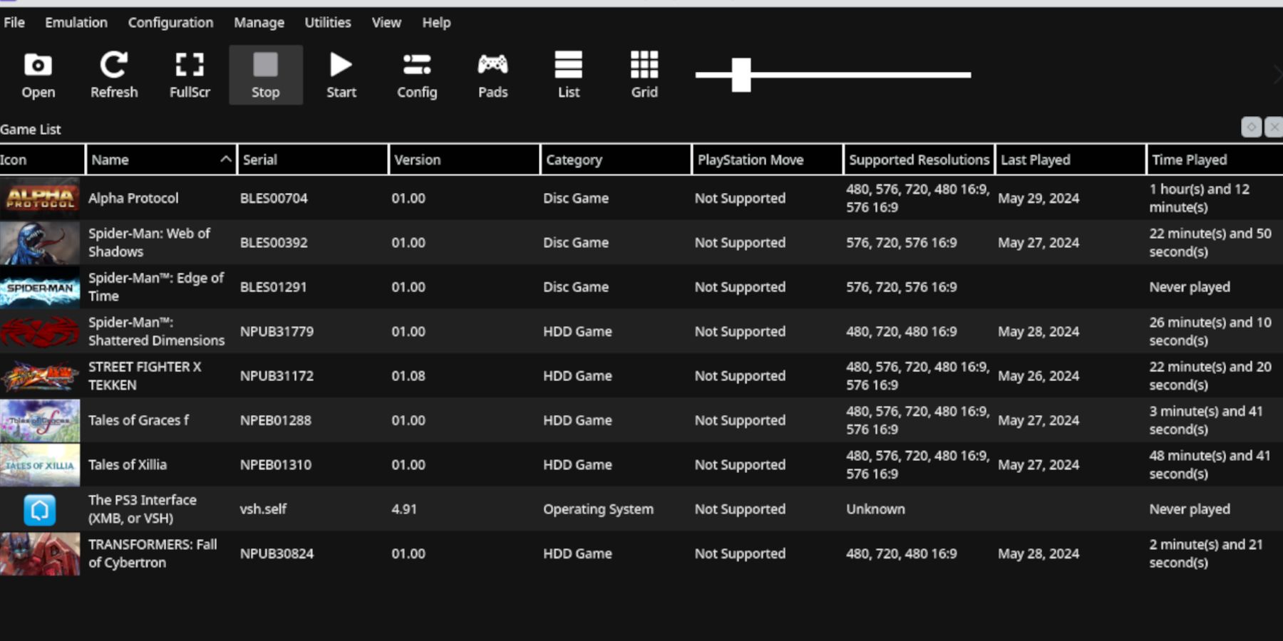 Steam Deck - PS3 emulator running in Desktop Mode