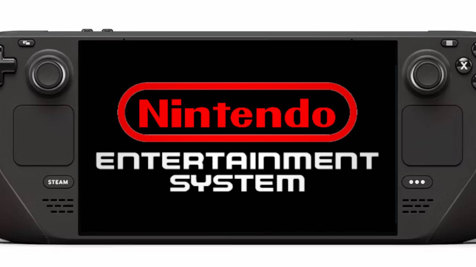 Steam Deck with the NES logo