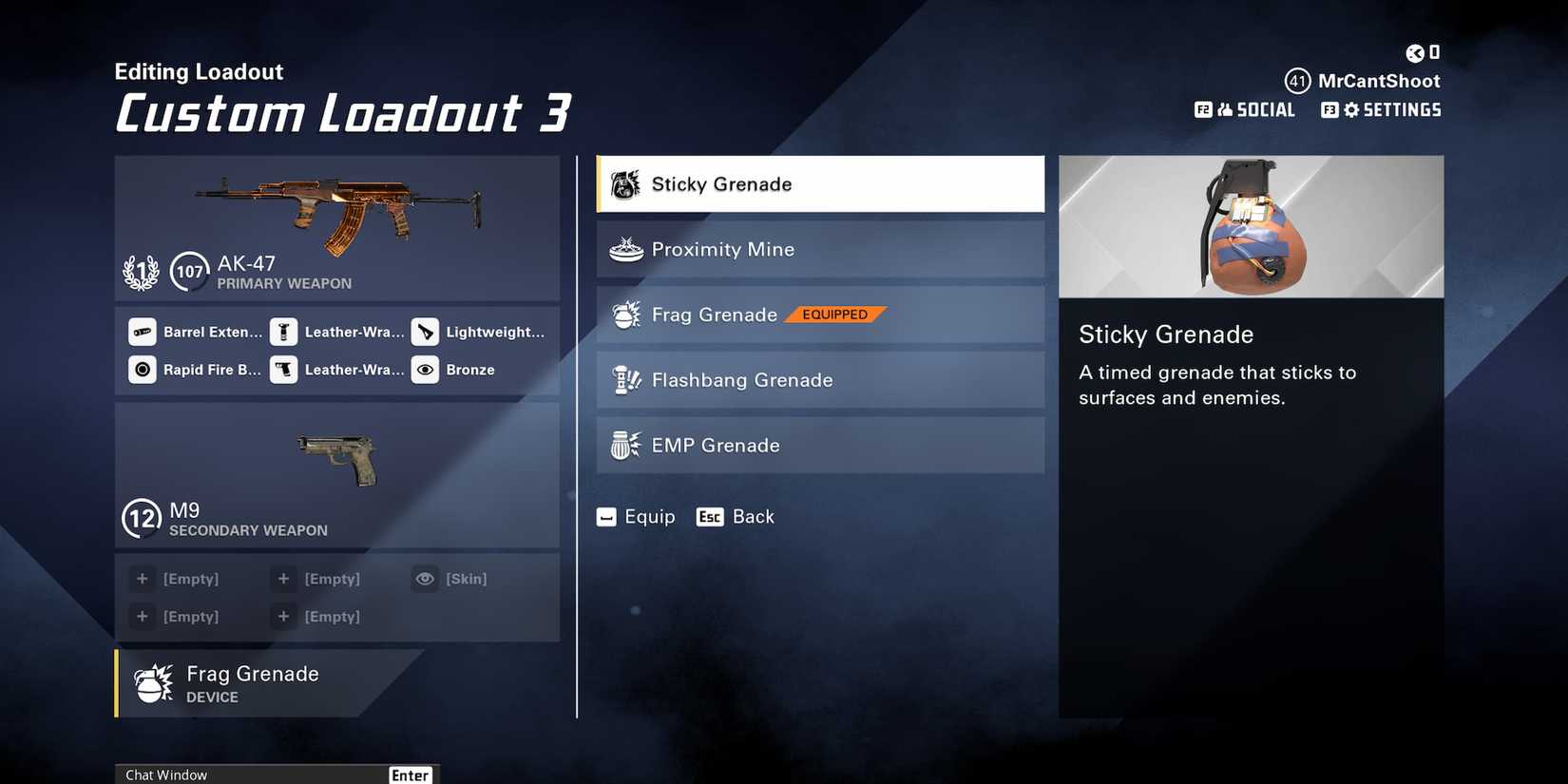 sticky grenade xdefiant