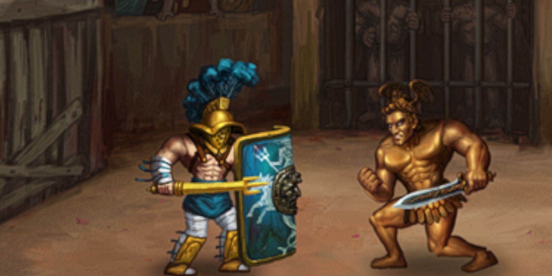 Story of a Gladiator combat in the arena