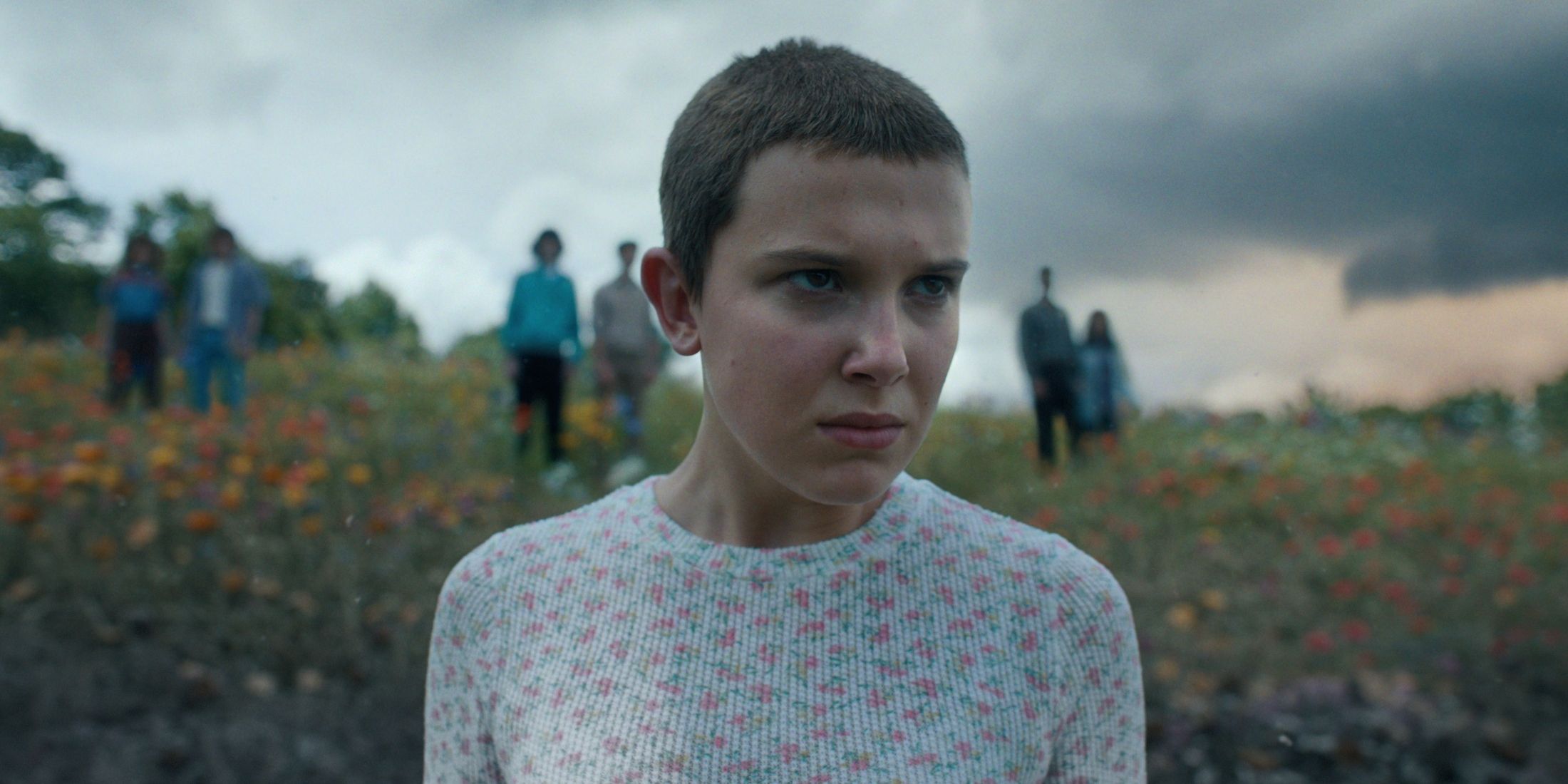 Stranger Things 4 Eleven stares across a field