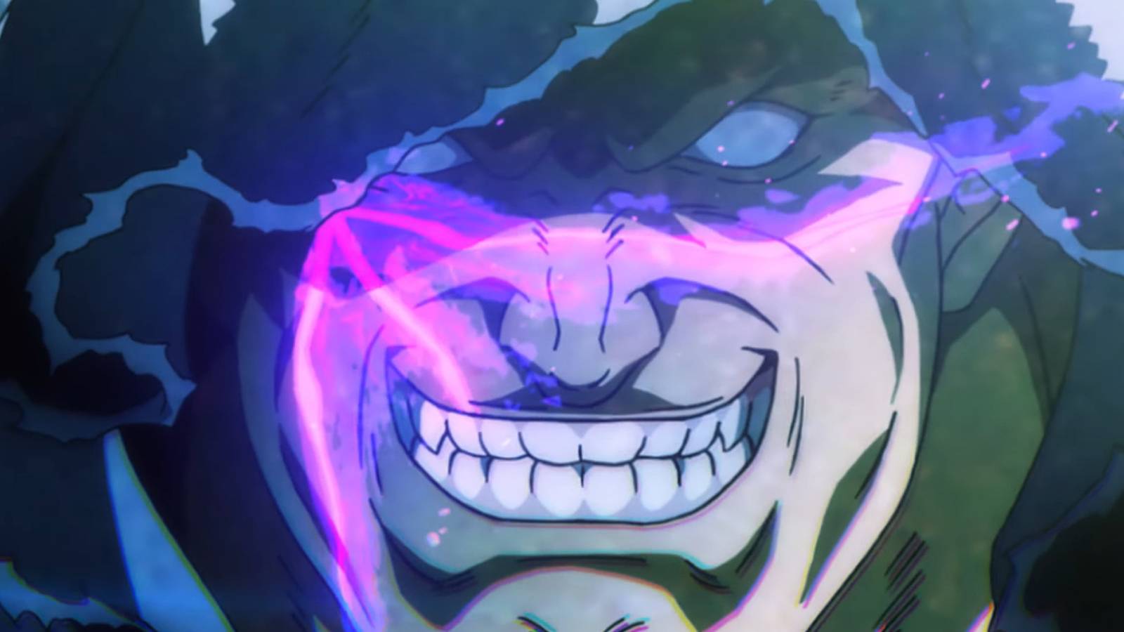 An animated screenshot of M. Bison in Street Fighter 6.