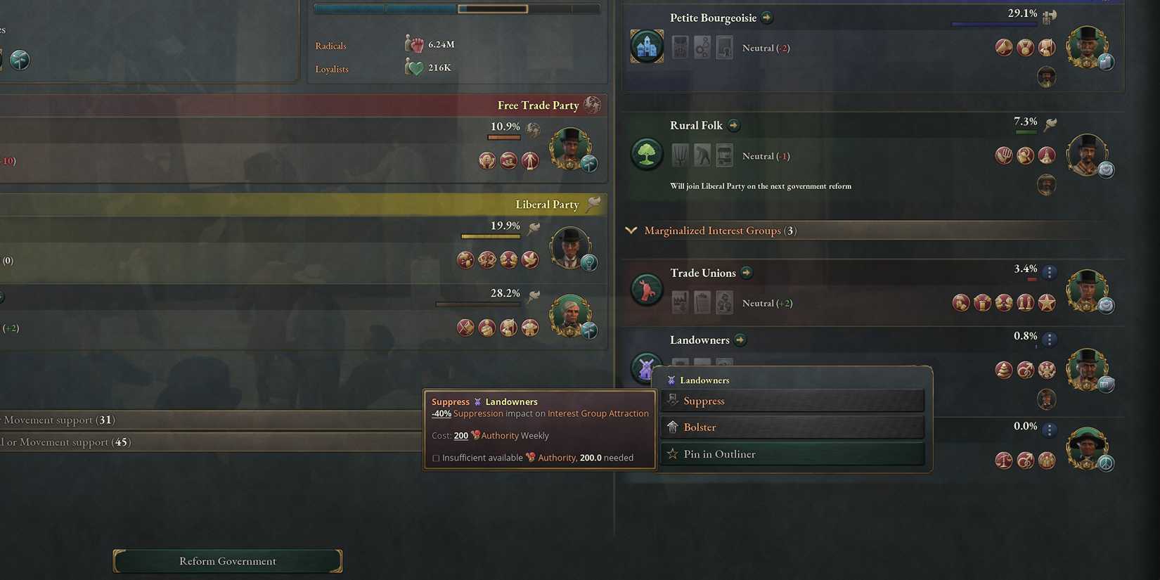 Suprress Landowner in Victoria 3