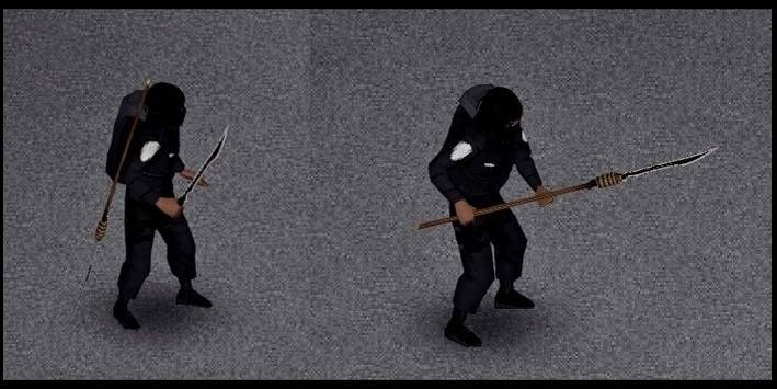 Tactical Weapons spear with metal melee weapons