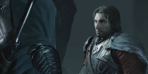 Talion speaking with Eltariel in Middle-Earth Shadow Of War