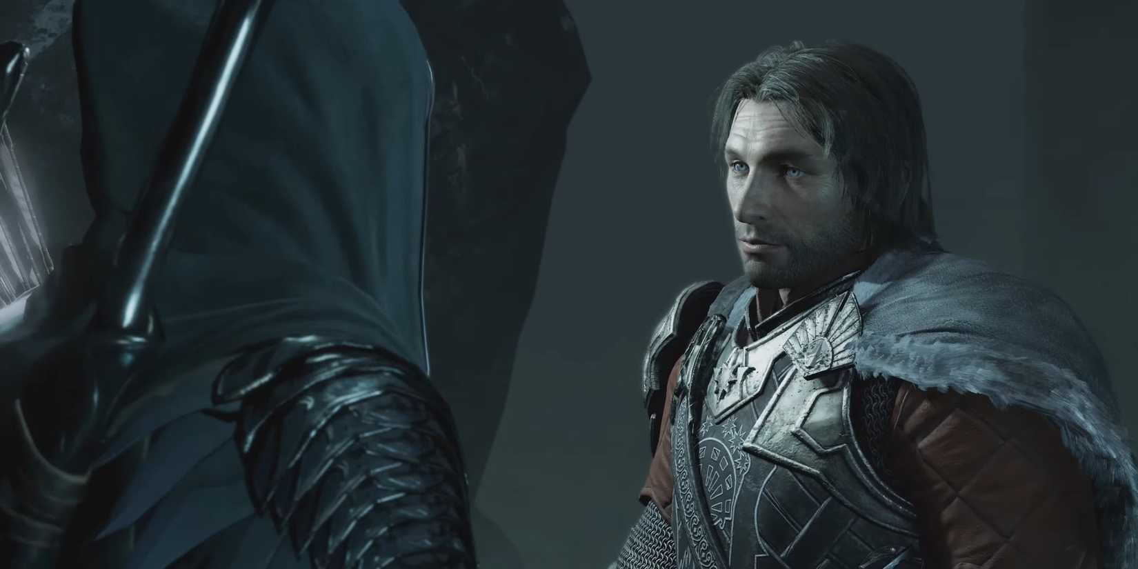 Talion speaking with Eltariel in Middle-Earth Shadow Of War