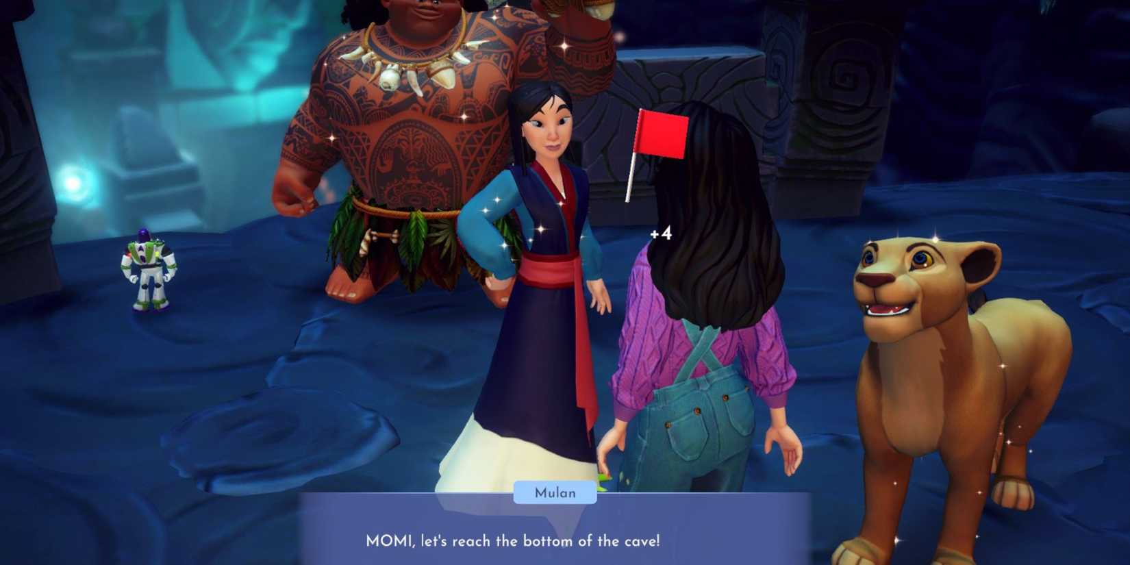 talking to mulan in the mystical cave dreamlight valley