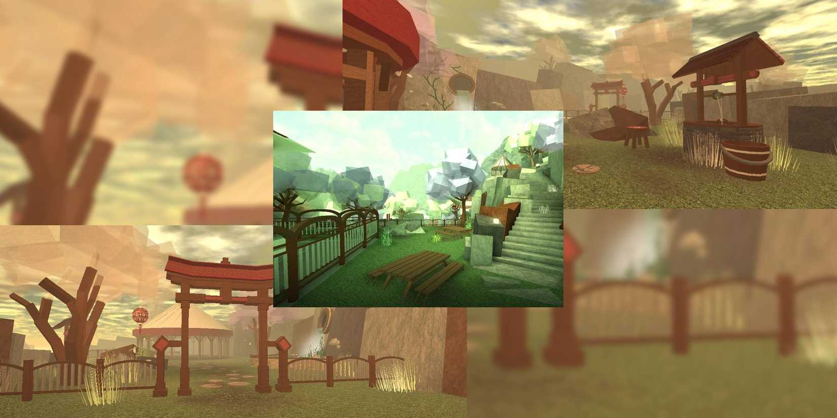 Temple of Memories Roblox Japanese garden Chinese garden peaceful exploration
