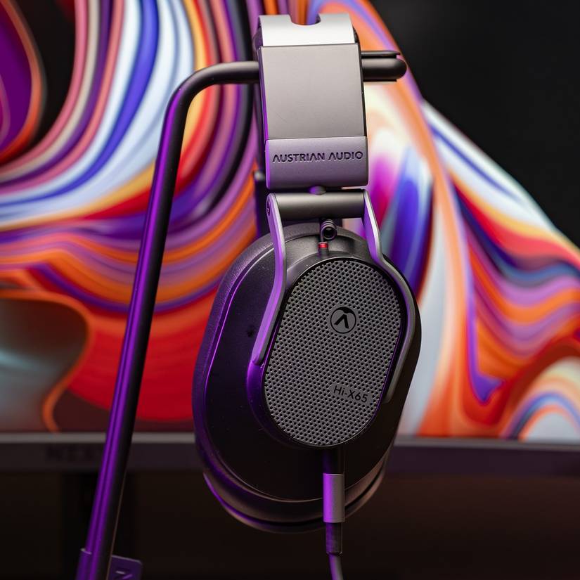 The Austrian Audio Hi-X65 on a headphone stand (2)