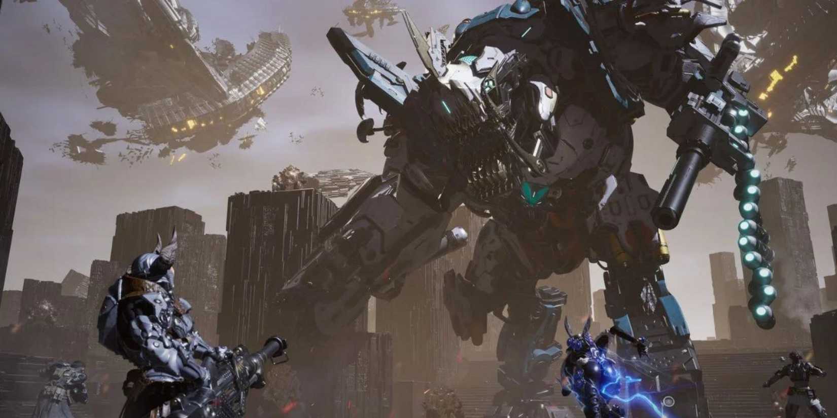 The First Descendant Fighting Collosus