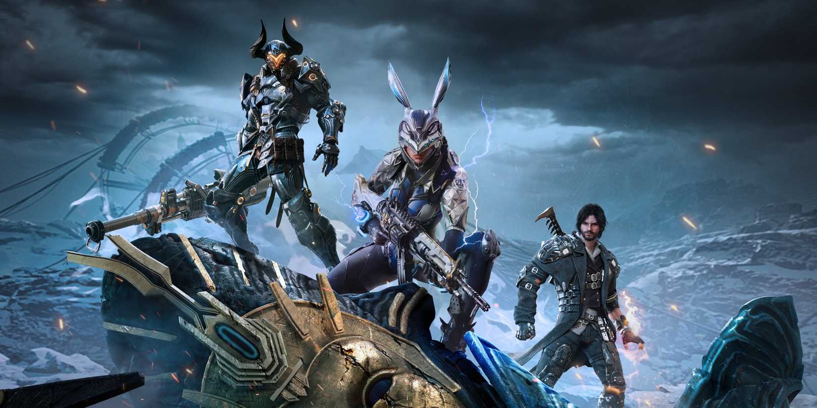 Three main characters from The First Descendant