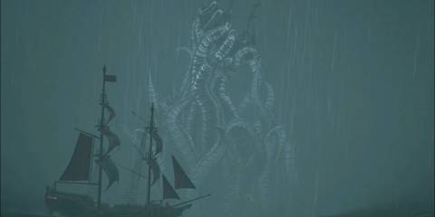 The Kraken uses it's tentacles to restrain multiple ships at the same time.
